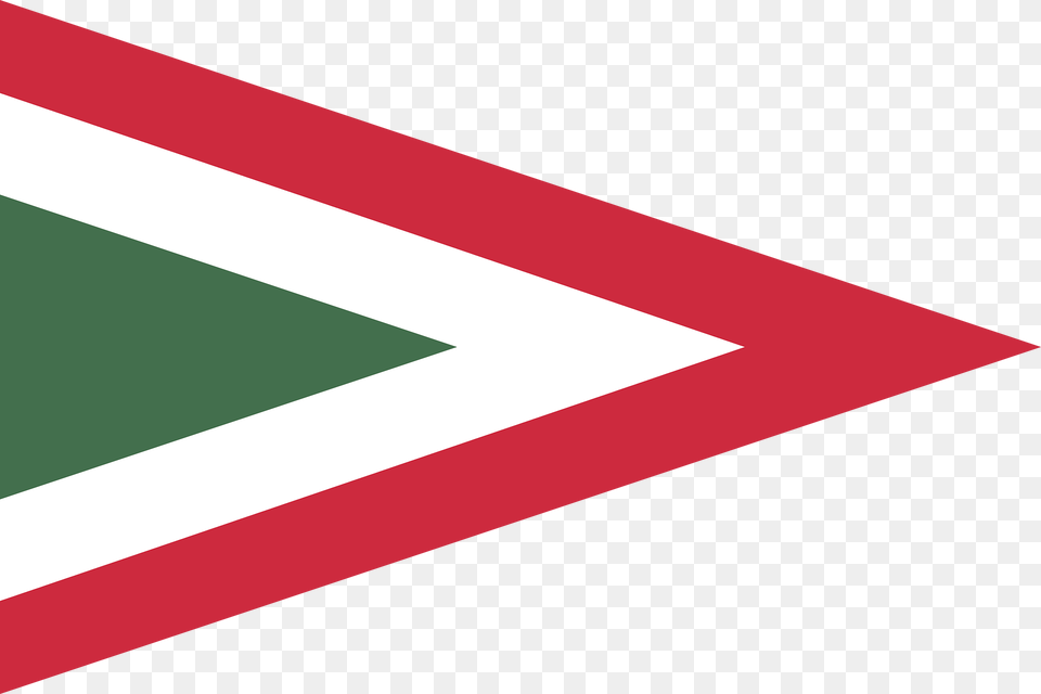 Flag Of The Command Of A Division Of The Royal Hungarian Defence Forces 1939 Clipart, Triangle, Sign, Symbol, Dynamite Free Png