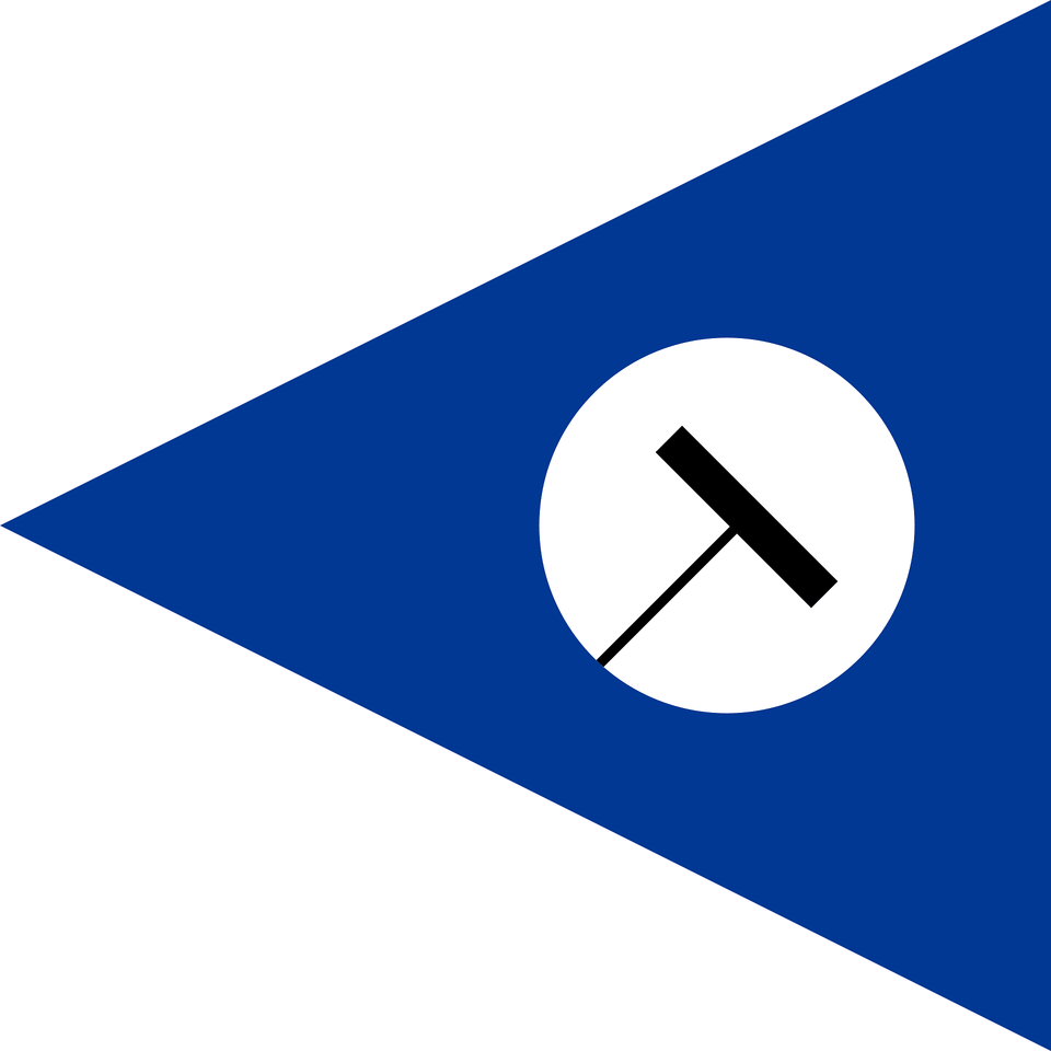 Flag Of The Command Of An Armoured Brigade Of The Royal Hungarian Defence Forces 1939 Clipart, Triangle, Sign, Symbol Png