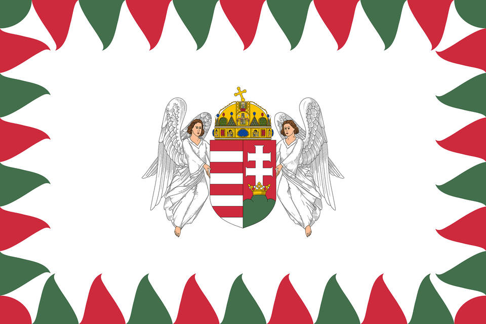 Flag Of The Commander Of An Army Of The Royal Hungarian Defence Forces 1940 1945 Afloat Clipart, Person, Logo, Face, Head Png Image