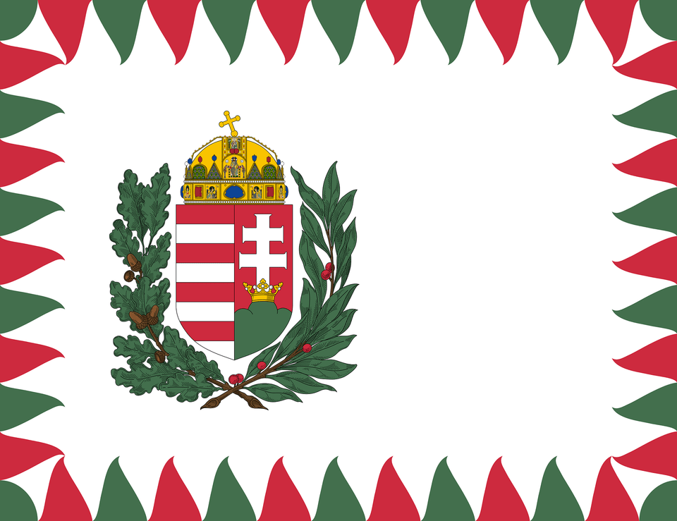 Flag Of The Commander Of The Royal Hungarian River Defence Forces 1939 1945 Clipart, Plant Png Image