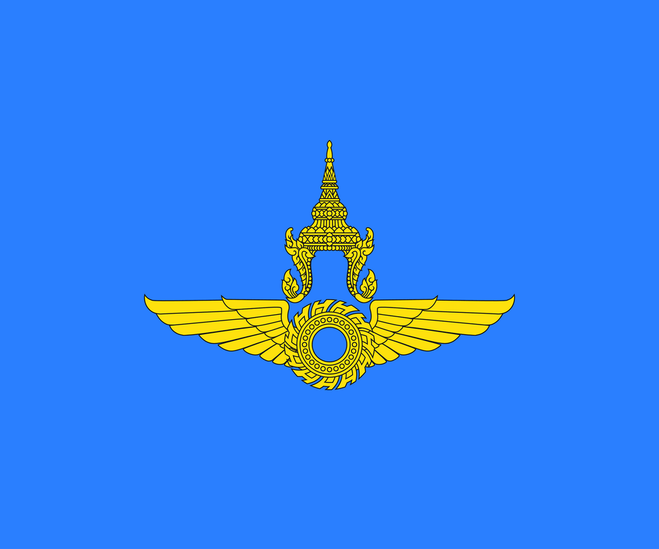 Flag Of The Commander Of The Siamese Air Force 1936 1979 Clipart, Emblem, Logo, Symbol, Animal Png