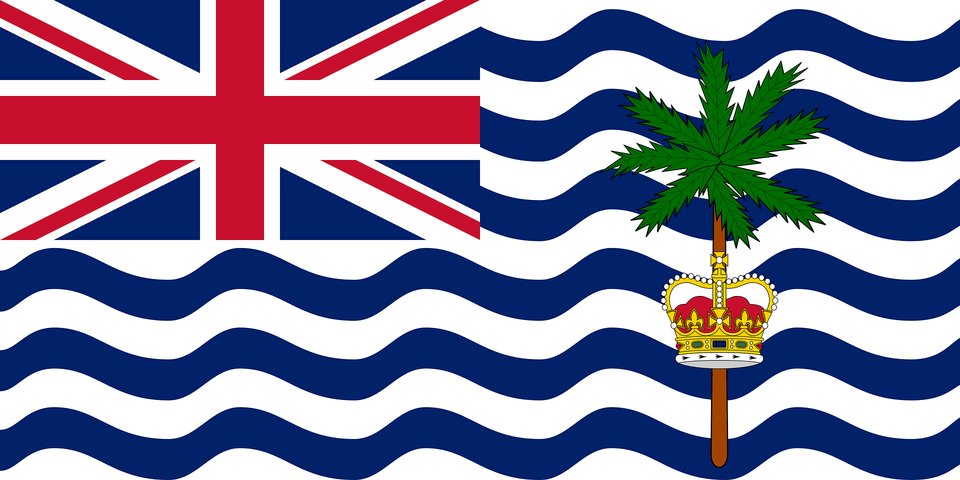 Flag Of The Commissioner Of The British Indian Ocean Territory Clipart, Palm Tree, Plant, Tree Free Transparent Png