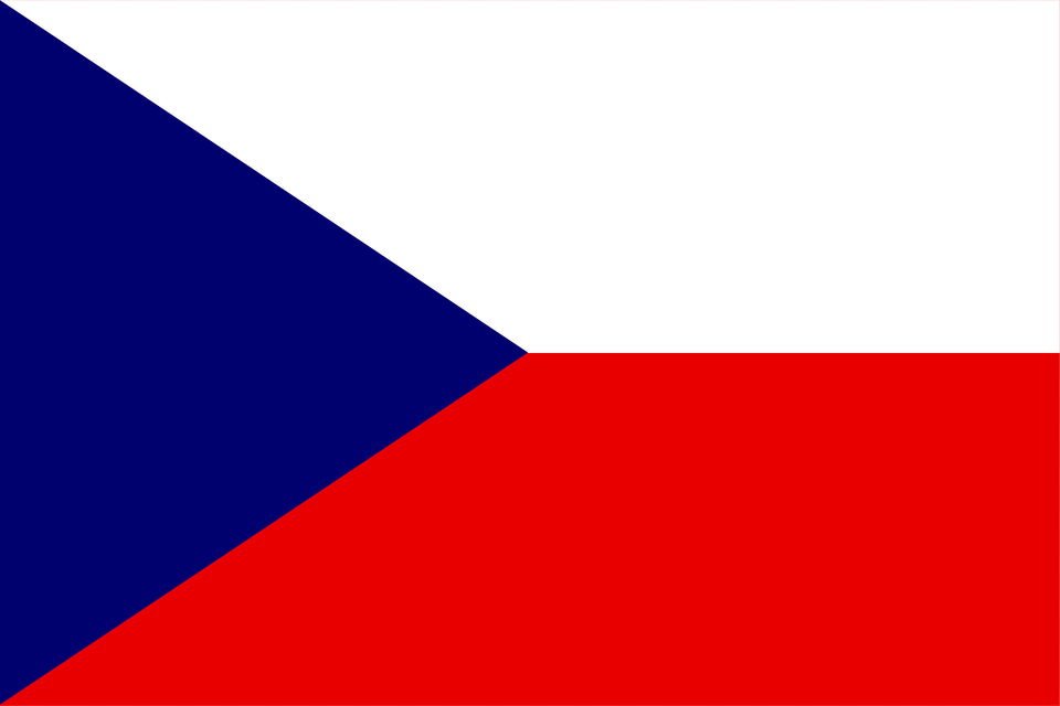 Flag Of The Czech Republic Clipart, Triangle, Czech Republic Flag Png