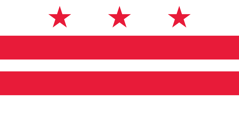 Flag Of The District Of Columbia Clipart, Symbol, Star Symbol Free Png Download