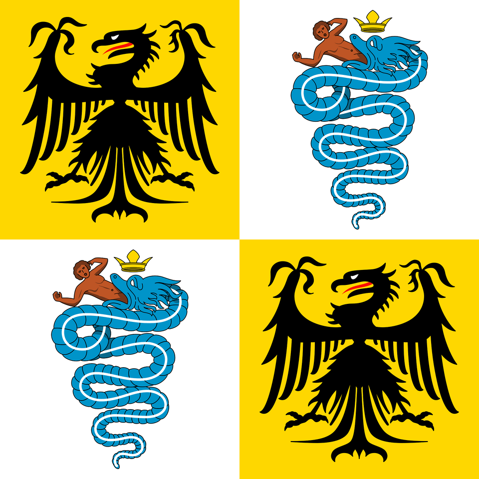Flag Of The Duchy Of Milan 1450 Clipart, Baby, Person, Animal, Bird Free Png