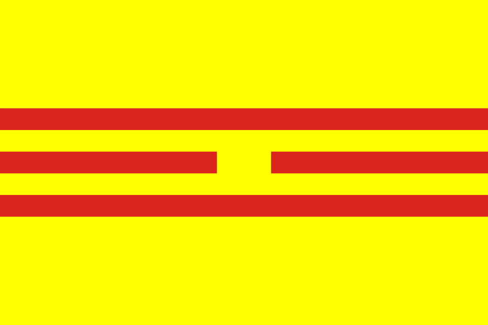 Flag Of The Empire Of Vietnam 1945 Clipart Png
