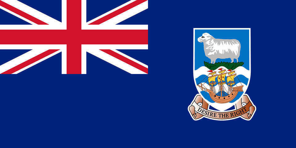 Flag Of The Falkland Islands Clipart, Emblem, Symbol, Logo Png