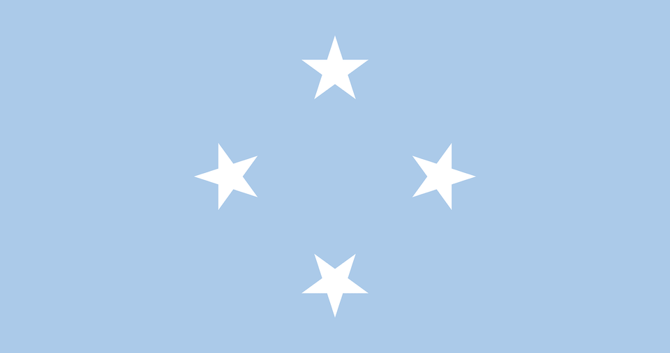 Flag Of The Federated States Of Micronesia 2008 Summer Olympics Clipart, Star Symbol, Symbol, Nature, Outdoors Free Transparent Png