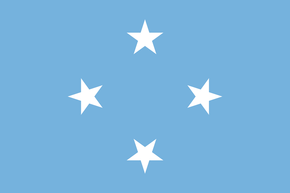 Flag Of The Federated States Of Micronesia 3 2 Clipart, Star Symbol, Symbol, Nature, Outdoors Free Png
