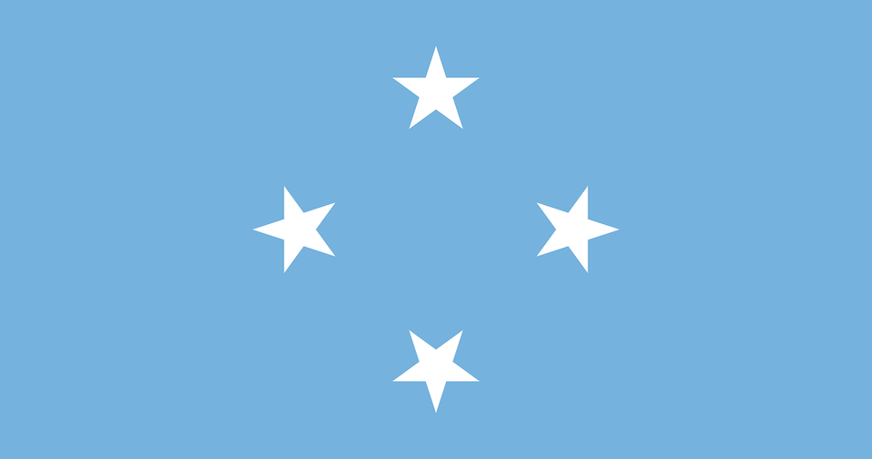 Flag Of The Federated States Of Micronesia Clipart, Star Symbol, Symbol, Nature, Night Free Png Download