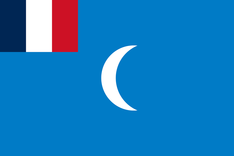 Flag Of The French Mandate Of Syria 1920 Clipart, Astronomy, Moon, Nature, Night Png