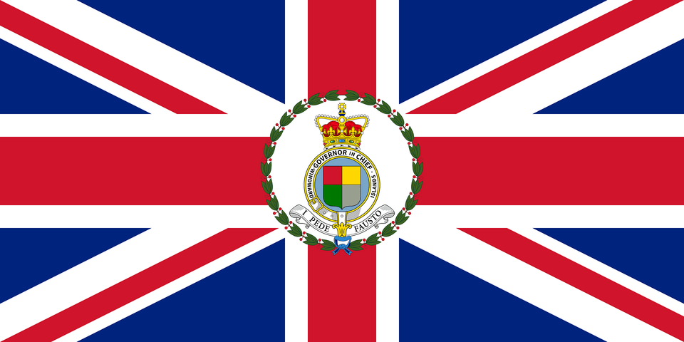 Flag Of The Governor In Chief Of The British Windward Islands 1886 1903 Clipart, Logo, Emblem, Symbol Png Image