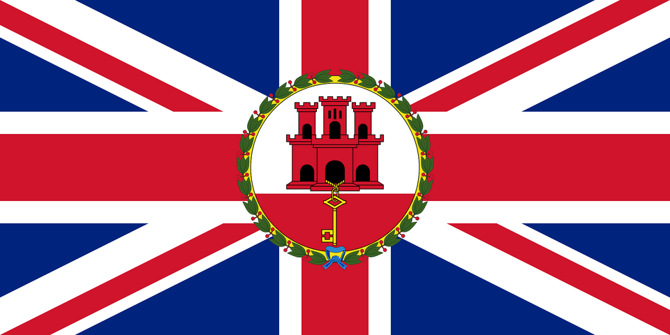 Flag Of The Governor Of Gibraltar Clipart, Emblem, Logo, Symbol Free Transparent Png