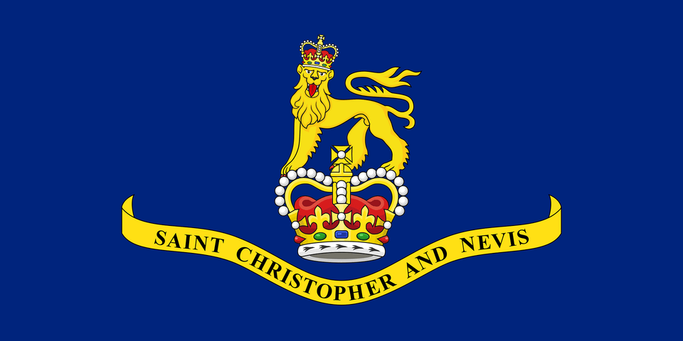 Flag Of The Governor Of Saint Christopher And Nevis 1980 1983 Clipart, Accessories, Emblem, Symbol, Logo Free Png Download