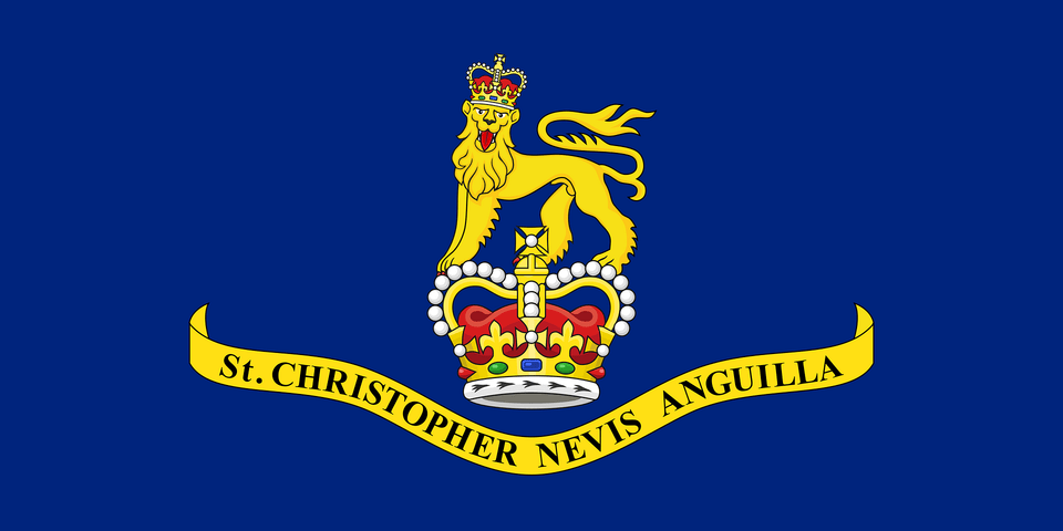 Flag Of The Governor Of Saint Christopher Nevis Anguilla 1967 1980 Clipart, Accessories, Emblem, Symbol, Logo Free Png