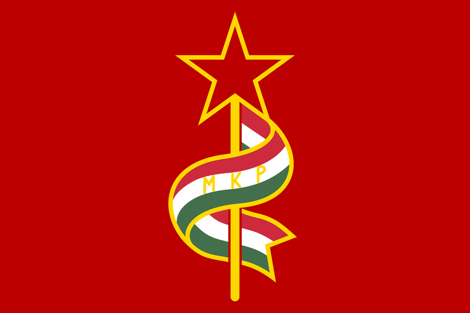 Flag Of The Hungarian Communist Party Variant Clipart, Star Symbol, Symbol, Dynamite, Weapon Png Image