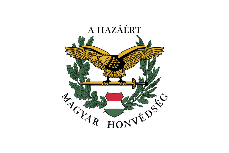 Flag Of The Hungarian Defence Forces Clipart, Animal, Bird, Emblem, Symbol Png Image
