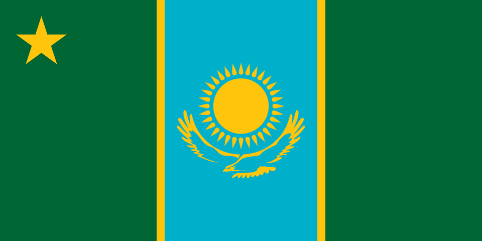 Flag Of The Kazakh Border Service Clipart, Symbol, Logo Png