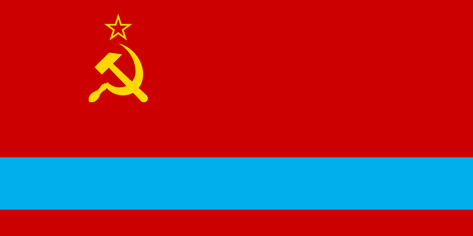 Flag Of The Kazakh Soviet Socialist Republic Clipart Free Transparent Png
