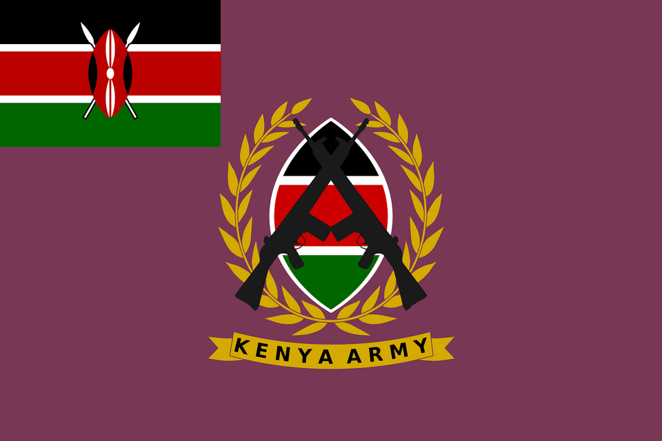 Flag Of The Kenyan Army Clipart, Logo, Emblem, Symbol Free Png Download