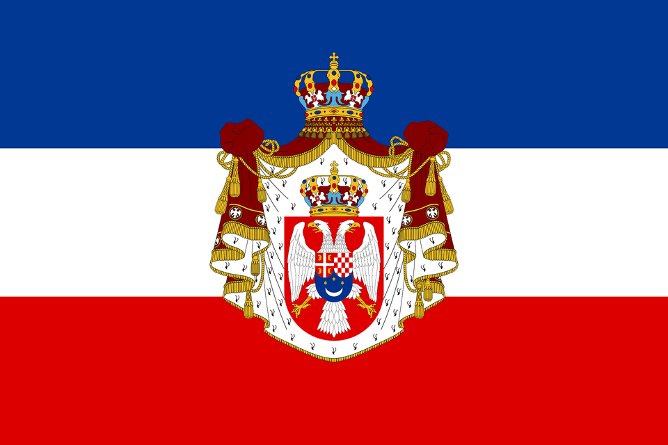 Flag Of The Kingdom Of Yugoslavia State Clipart, Badge, Logo, Symbol, Emblem Free Png