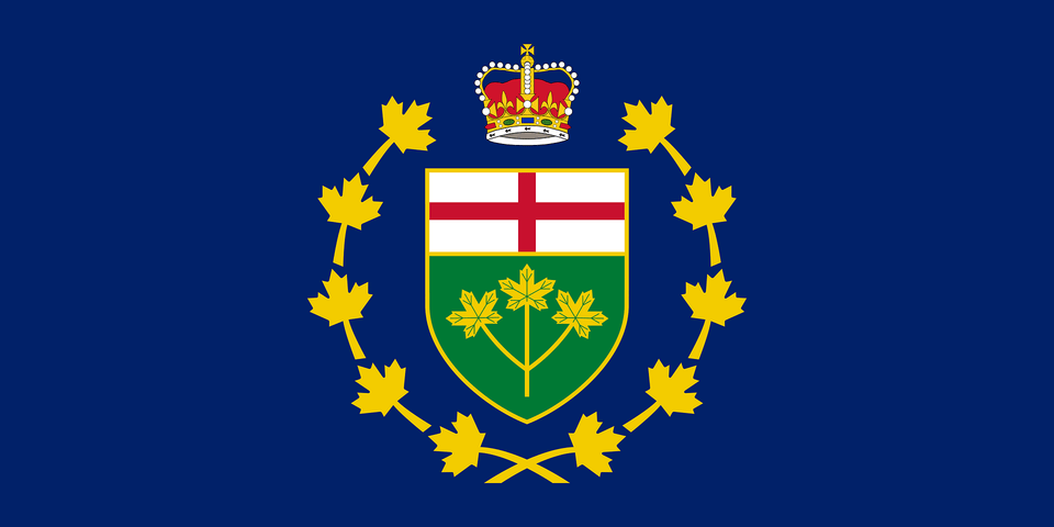 Flag Of The Lieutenant Governor Of Ontario Clipart, Armor, Emblem, Symbol, Shield Png Image