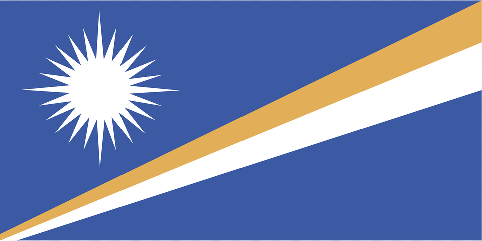 Flag Of The Marshall Islands Clipart, Light, Sky, Flare, Outdoors Png Image