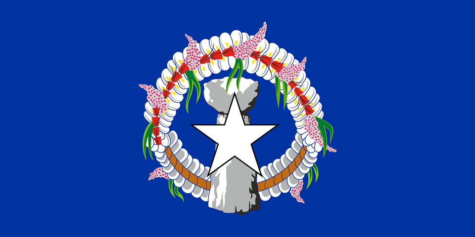 Flag Of The Northern Mariana Islands Clipart, Symbol, Emblem Png Image