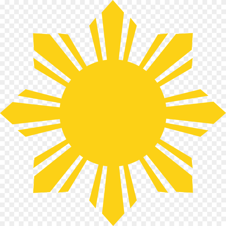 Flag Of The Philippines Cropped Sun Clipart, Flower, Plant, Logo, Outdoors Png