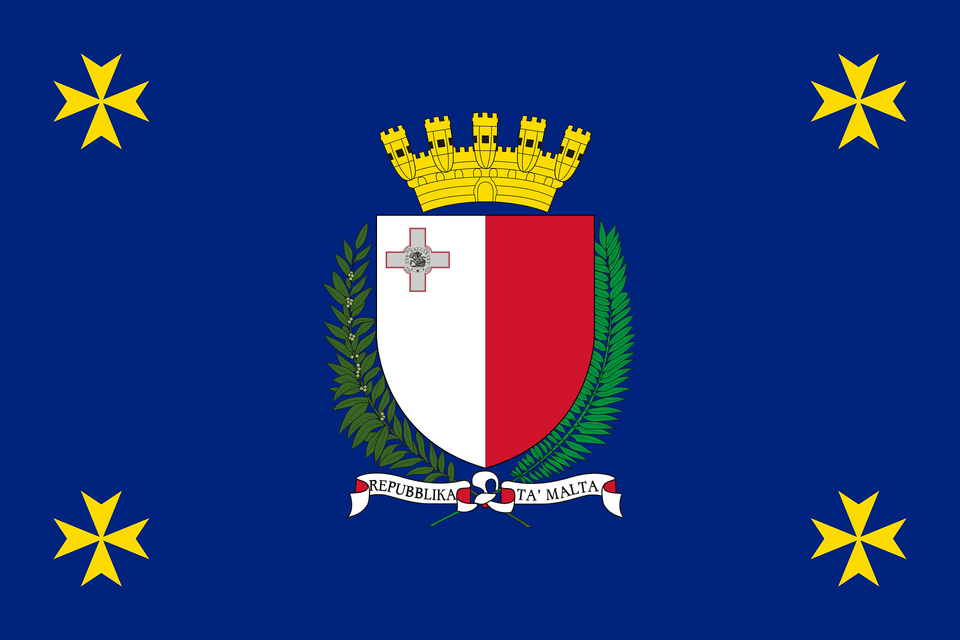Flag Of The President Of Malta Clipart, Emblem, Symbol Png