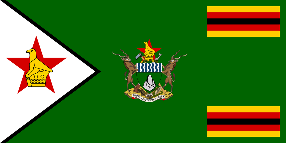 Flag Of The President Of Zimbabwe Clipart, Symbol, Emblem, Person, Logo Png