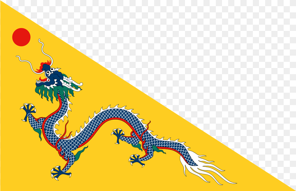 Flag Of The Qing Dynasty Wikipedia Qing Dynasty Flag Png