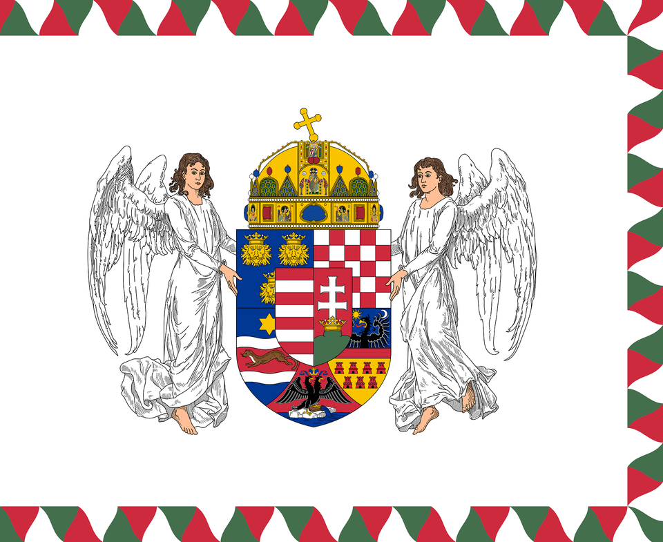 Flag Of The Royal Hungarian Ludovica Military Academy Clipart, Adult, Male, Man, Person Free Png Download