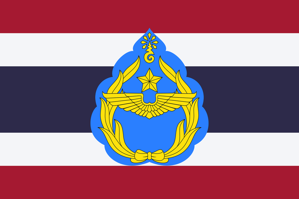 Flag Of The Royal Siamese Air Force Division 1936 1939 Clipart, Logo, Symbol, Emblem, Badge Png Image