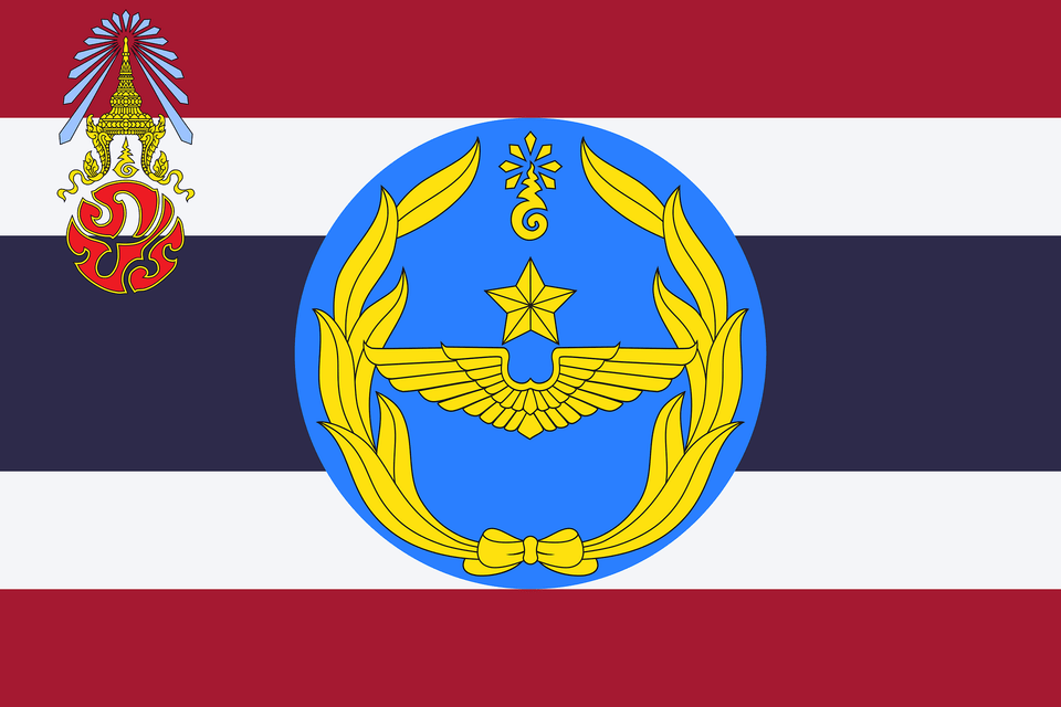 Flag Of The Royal Thai Air Force 1946 1962 Clipart, Emblem, Symbol, Logo, Badge Free Png Download
