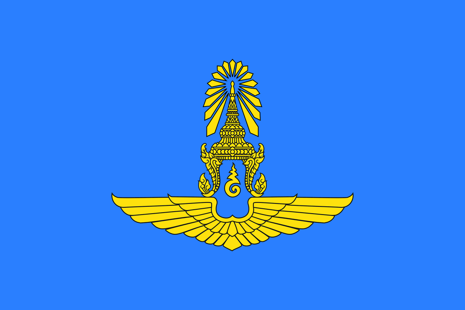 Flag Of The Royal Thai Air Force Clipart, Emblem, Logo, Symbol, Badge Png Image