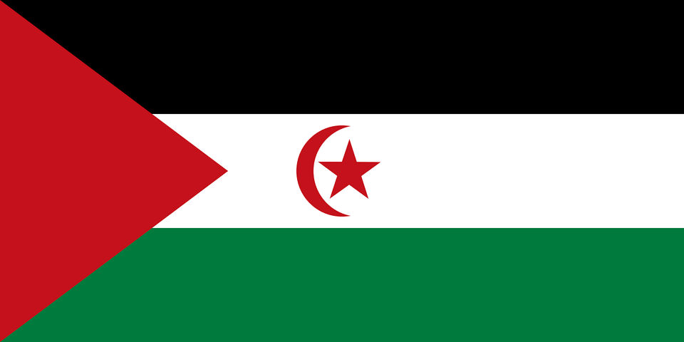Flag Of The Sahrawi Arab Democratic Republic Clipart, Logo, Star Symbol, Symbol Png Image