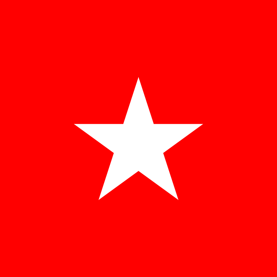 Flag Of The State Of Counani 1904 1912 Clipart, Star Symbol, Symbol Free Png Download