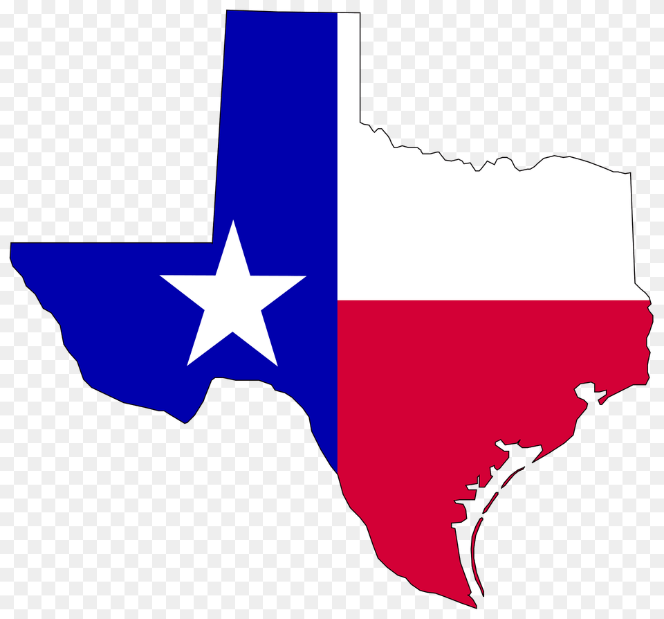 Flag Of The State Of Texas Clipart, Symbol, Star Symbol Png Image