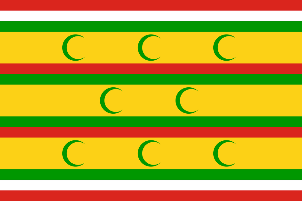 Flag Of The Sultanate Of Zanzibar Clipart, Pattern, Art, Graphics, Text Free Transparent Png