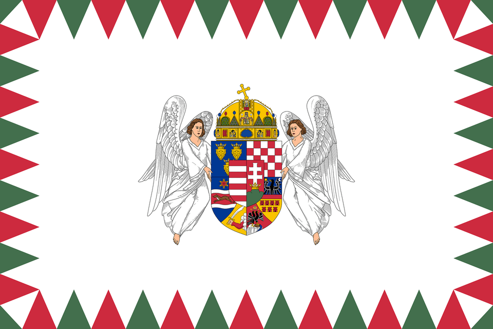 Flag Of The Supreme Warlord Of The Royal Hungarian Defence Forces 1939 1945 Afloat Clipart, Person, Face, Head Free Transparent Png