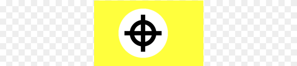 Flag Of The Todzi Party It Was Flown Before The Todzis Traffic Sign, Cross, Symbol, Ammunition, Grenade Free Png