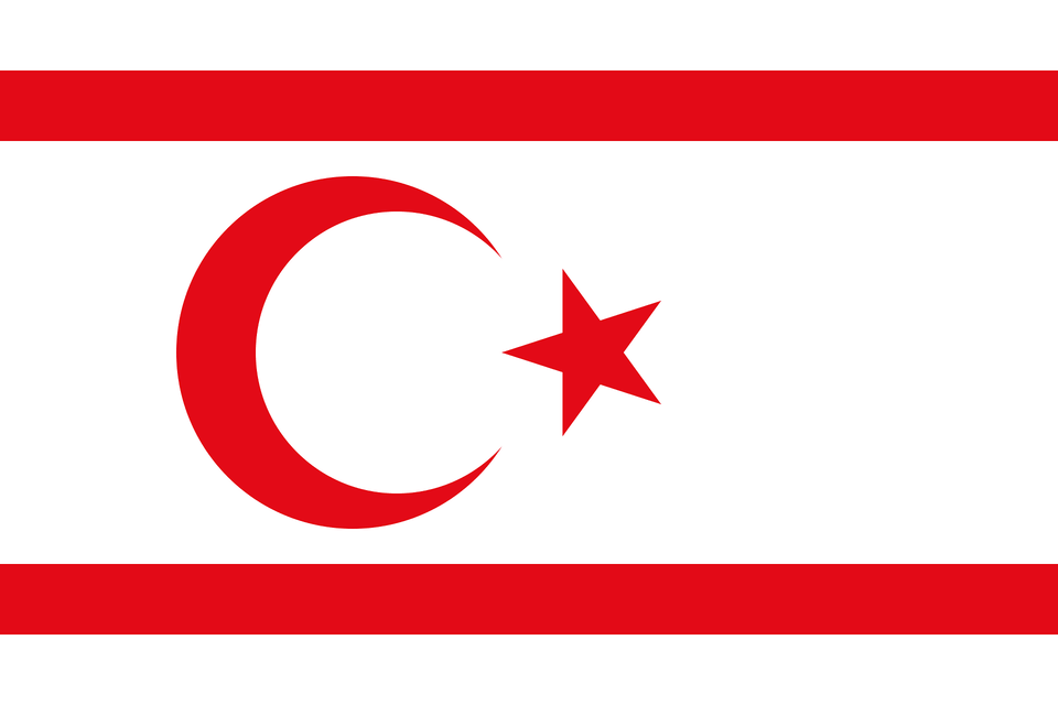 Flag Of The Turkish Republic Of Northern Cyprus Clipart, Star Symbol, Symbol, Logo Free Transparent Png