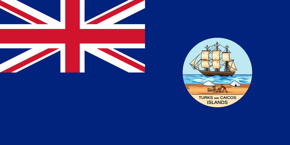 Flag Of The Turks And Caicos Islands Clipart, Boat, Transportation, Vehicle Png