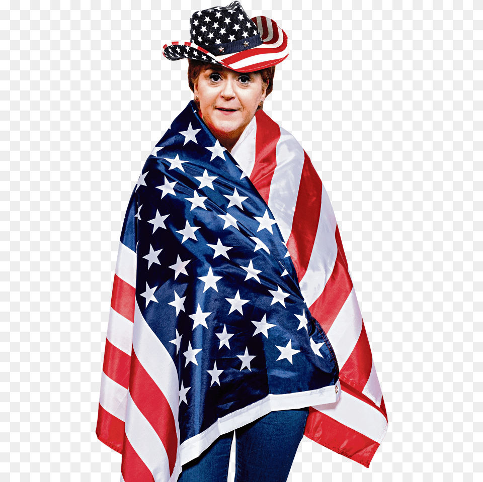 Flag Of The United States, American Flag, Adult, Female, Person Png Image