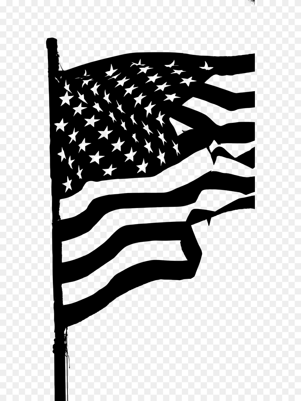 Flag Of The United States, Gray Png Image