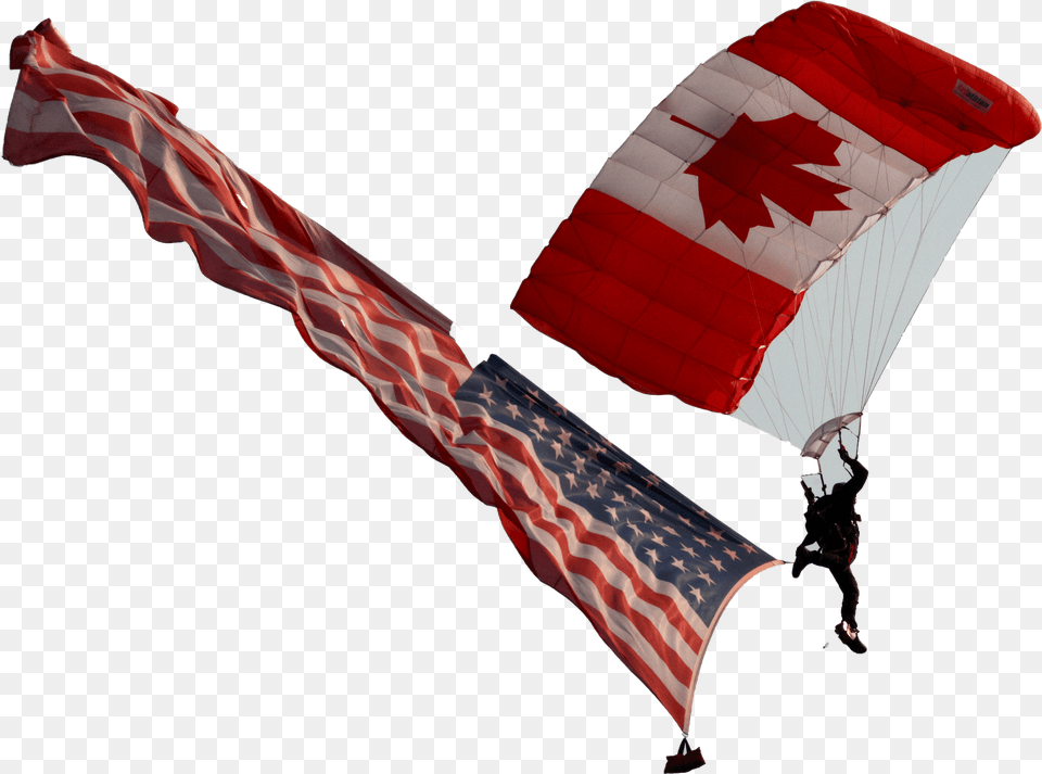 Flag Of The United States, Person, Parachute Png Image