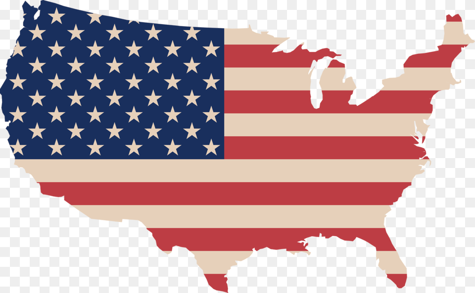 Flag Of The United States World Map, American Flag, Person Png Image
