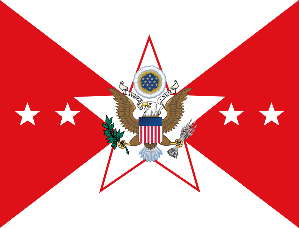 Flag Of The Vice Chief Of Staff Of The United States Army Clipart, Emblem, Symbol, Star Symbol, Animal Free Png Download
