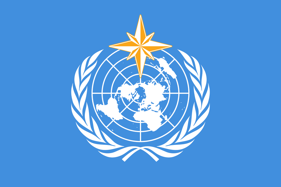 Flag Of The World Meteorological Organization Clipart, Symbol, Star Symbol Png